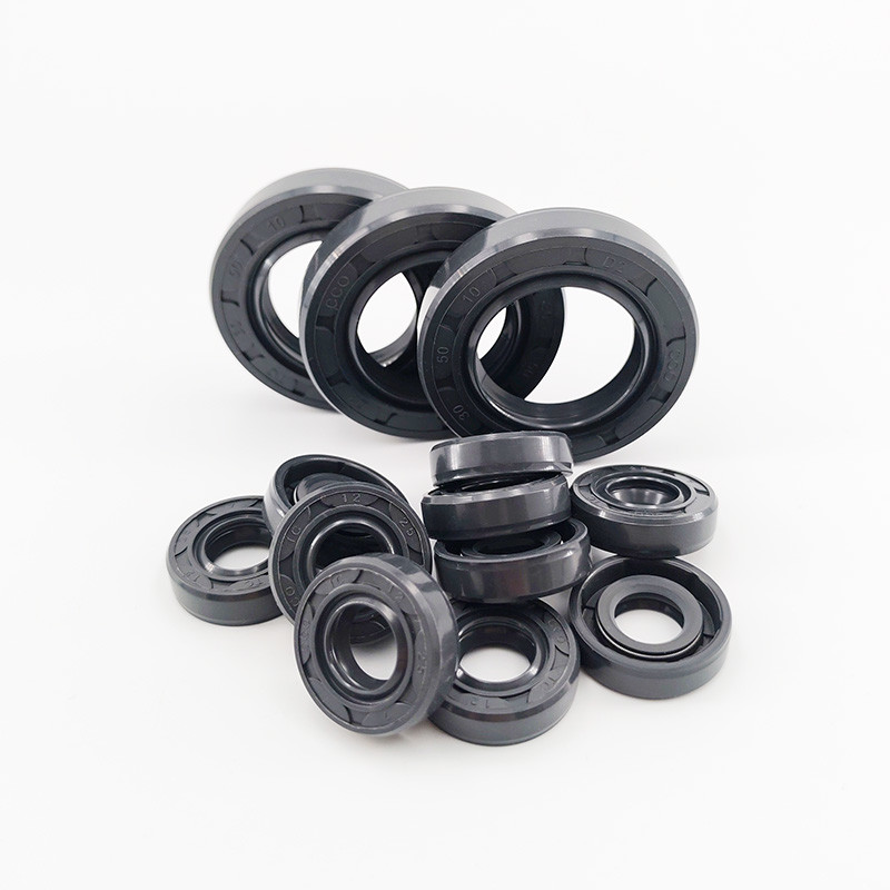 Black Mechanical Seals TC Type Oil Seal Double Lip Oil Sealing
