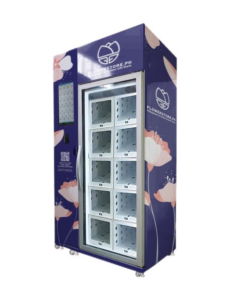 24/7 Self Service Cooling Locker Machine For Fresh Flowers Pot Plants Cholocate