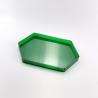 Buy cheap Custom Color Green Acrylic Serving Tray , Hexagon Acrylic Fruit Tray Organizer from wholesalers