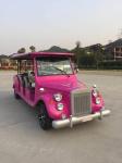 Four Seats Electric Vintage Cars Pink Classic Car 60-80 Km Driving Range