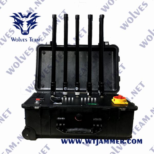 Buy cheap 6 Bands 2500 Meters 600W Drone Signal Blocker from wholesalers