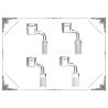 Buy cheap 90 Degree Quartz Thermal Banger Nail 14mm Male Female In Clear Color from wholesalers