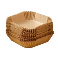 Buy cheap Heat Resistant Square Disposable Air Fryer Paper Liner 50Pcs Baking Non Stick product