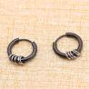 Buy cheap Cool Men Jewelry Accessories Small Buckle Ring Hanging Stainless Steel fashion earring findings jewelry Hoops earring from wholesalers