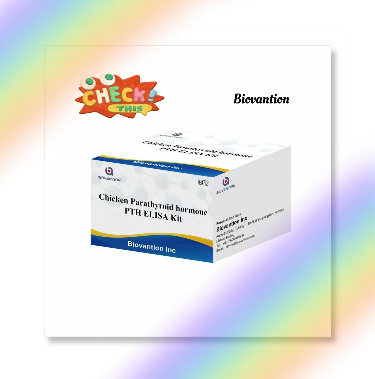 PTH ELISA Test Kit Chicken Enzyme-Linked Immunosorbent Parathyroid Hormone Serum