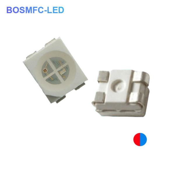 Quality 20mA Bi Color PLCC4 3528 SMD LED Chip 1.9mm Thickness Red &amp; Blue Color 4 Pins for sale