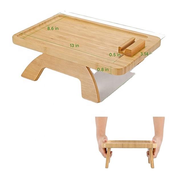 Classics Sofa Arm Rest Organizer Snacks Side Table For Wide Couches Arm Tray Table Portable Table