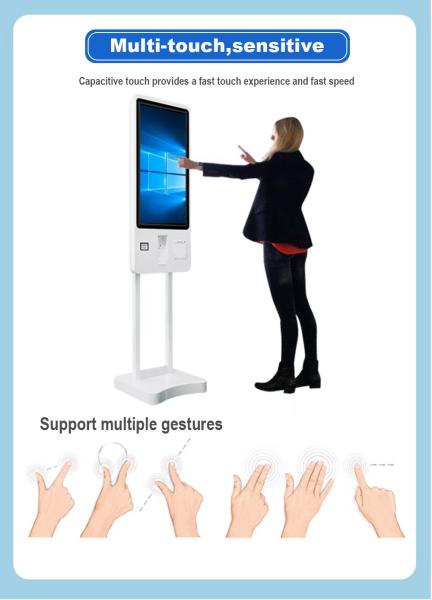 Qtenboard Stock Available Popular Touch Screen Self Service Coffee Fast Food