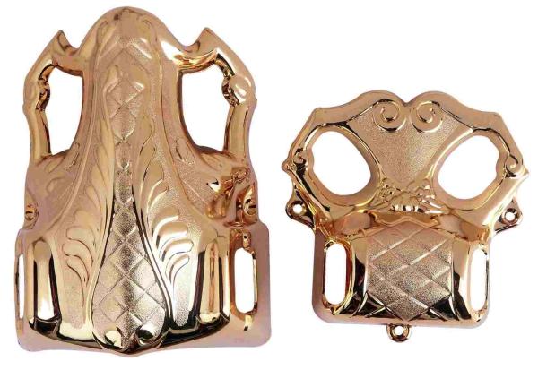 Buy cheap Wooden Casket Corner 4# B In Bronze Color , American Design Casket Handle And Decoration from wholesalers