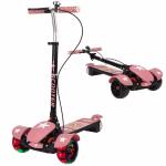 3 - 6 Years Kids Foldable Kick Scooter Baby Scooter With Seat Wear Resistance