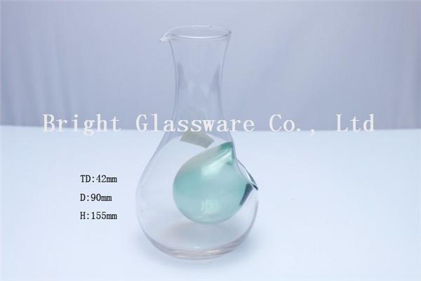 Buy cheap small blown glass wine decanter glass water bottle cheap from wholesalers