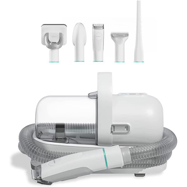 Buy cheap Pet Vacuum Cleaner Electric Hair Clipper Fur Cleaning Brush Kit for Dog and Cat White from wholesalers