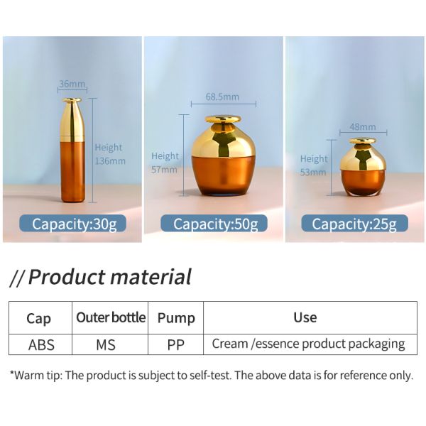 Skin Care Serum Luxury Cosmetic Bottles 30ml 50ml 100ml 110ml Face Cream Jar for Packaging