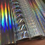 Transparent Self Adhesive Holographic Film Roll Soft Hardness For Laser Printer