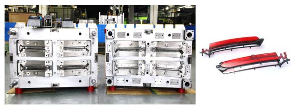 Buy cheap double color Automotive Plastic mould heat treatment from wholesalers