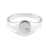 Buy cheap 18K Gold Vermeil Sunflower Signet Ring with Minority Design in 925 Sterling Silver from wholesalers