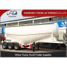 Buy cheap 3 Axles Bulk cement tanker trailers 45Tons Silo cement carrier steel material from wholesalers