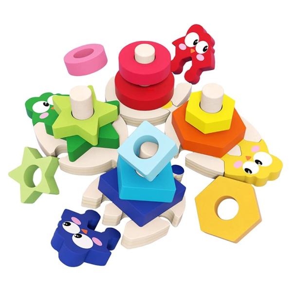 Buy cheap Wooden Stacking Toys Sorting For Girls Boys Early Preschool Learning from wholesalers
