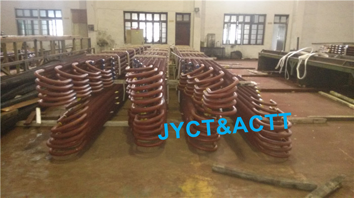 Sprial U Bend Welded Finned Tubes / Finned Pipe OD45mm X4.3mmTHK X8369mm LG