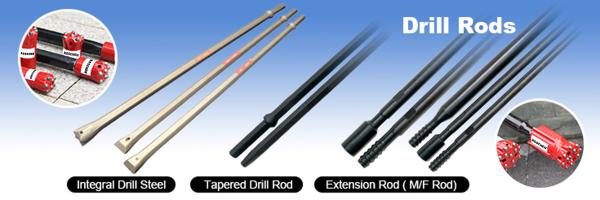 Buy cheap 11 Degree Tapered Rock Drill Rods , Tungsten Carbide Rod In Underground Mining Industry from wholesalers