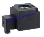 Professional DIN4.8 Magnetic Coil 24V DC 220V AC Solenoid Coil in Black