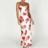 Buy cheap Custom Ladies Floral Casual Dress Long Summer Floral Maxi Satine Dress from wholesalers