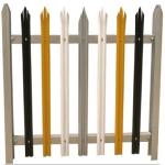 Height 1500mm D Section Palisade Fencing Pales PVC Coated