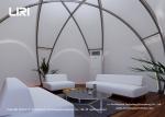 Crossover Dome Luxury Glamping Tents Supported By Four Corners Cross - Arch
