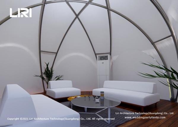 Crossover Dome Luxury Glamping Tents Supported By Four Corners Cross - Arch