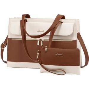 Buy cheap LOVEVOOK LAPTOP BAG FOR WOMEN 15.6 INCH LAPTOP TOTE WORK BAG PROFESSIONAL LEATHER COMPUTER BRIEFCASE WATERPROOF BUSINESS from wholesalers