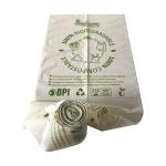 Sturdy BPI Biodegradable Garbage Bag White Color For Kitchen