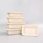 Disposable Long Corn Starch Food Container 32oz Freezer Safe Reusable