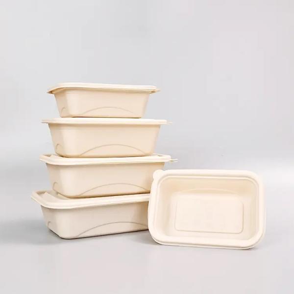 Buy cheap Disposable Long Corn Starch Food Container 32oz Freezer Safe Reusable from wholesalers