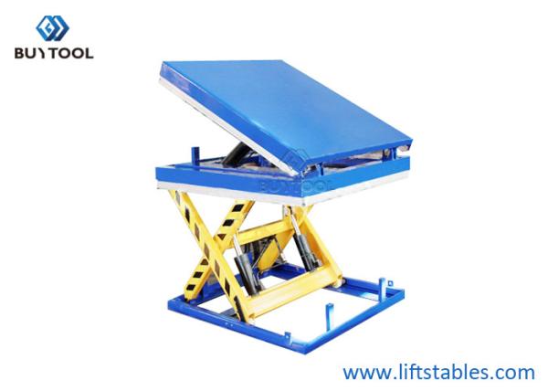 Buy cheap 30 Degree Mobile Hydraulic Scissor Lift And Tilt Table Cart 1300x1200mm from wholesalers