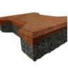 Buy cheap Outdoor Rubber Flooring Mat Anti Aging Anti UV With Dog Bone Shape H Shape from wholesalers