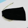 Buy cheap Fair Lovely Advertising Black Velvet Drawstring Bag For Sunglasses / Cell Phone from wholesalers