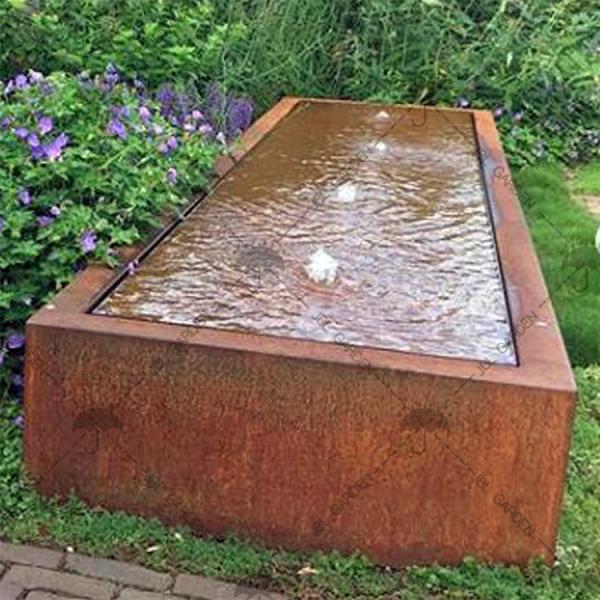 Buy cheap 1800mm*1800mm Landscaping Water Feature Corten Steel Water Fountain Prerusted from wholesalers