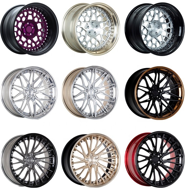 Chinese Rims 2pc 3Pc forged wheel 18 inch Alloy Cars 19 step lip 5X108 5x112 Car Alloy Wheels Rim