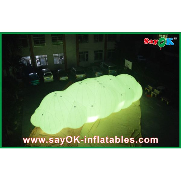 Big LED Decoration Inflatable Helium Cloud Balloon 0.18mm PVC Material For Advertising