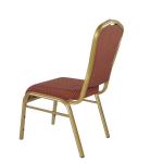 Gold Metal Stackable Banquet Chair Commercial Hotel Furniture