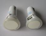 White In Car Lightning Charger , Twin USB Port Apple Certified Iphone Car