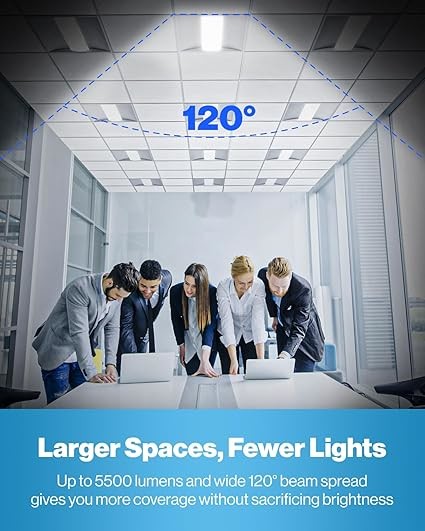 Lightweight LED Panel Troffer LED Lights 130lm/W 120° Beam Angle