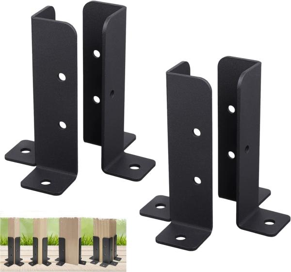 Buy cheap Wood Fence Pergola Post Base Brackets Adjustable Fit 1.5x1.5 2x2 2x4 4x4 Post from wholesalers