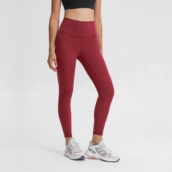 Buy cheap Elastic Nude Color Yoga Pants Quick Drying STC Womens High Waisted Running Tights from wholesalers