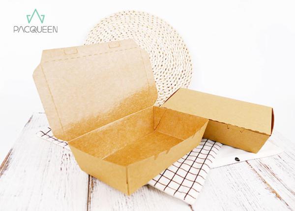 Buy cheap Water And Oil Proof Paper Takeaway Boxes Containers Customized Size Non Toxic from wholesalers