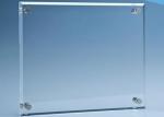 High Thermal Stability Clear Tempered Glass Flat / Curved Shape For Indoor