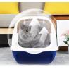 Buy cheap PP Small Covered Kitty Litter Box Tray 51*41*38cm Green Pink from wholesalers