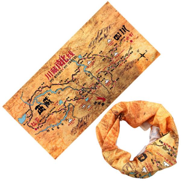 Buy cheap Unisex Hot Transfer Foil 100 Polyester Bandana from wholesalers
