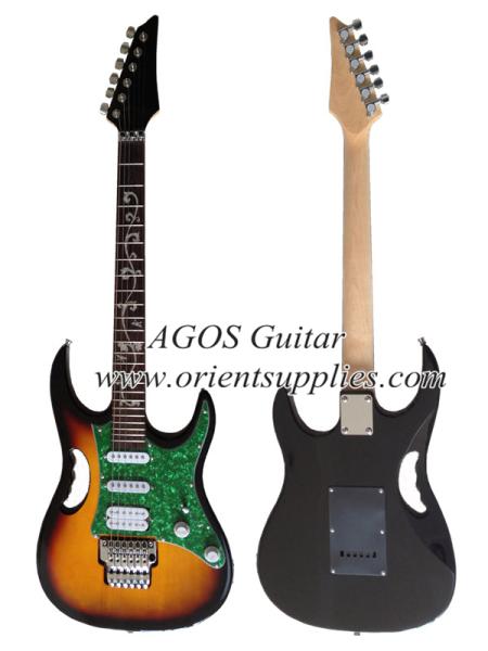Buy cheap 39" Electric Guitar - Ibanez style with handle and pearl loid pickguard AG39-IB7 from wholesalers