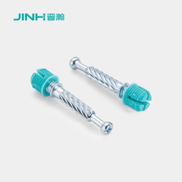 40mm Cold-Rolled Steel Minifix Connecting Bolts With Dowel, Furniture Cabinet